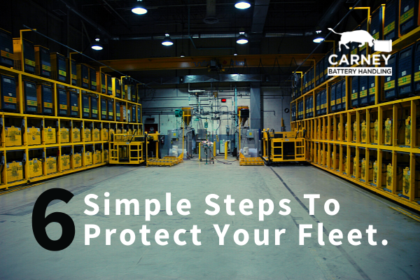 Complete battery room image - six steps to protect your forklift fleet