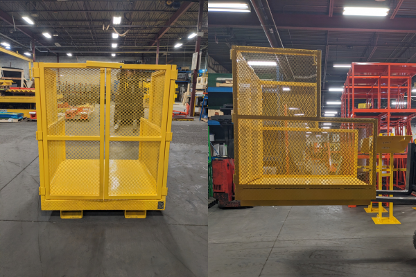 Maintenance inspection platforms for order pickers