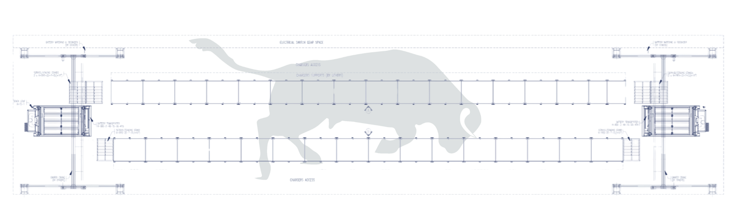 Battery Bull Electric Graphic Carney Battery Handling - Shows three levels